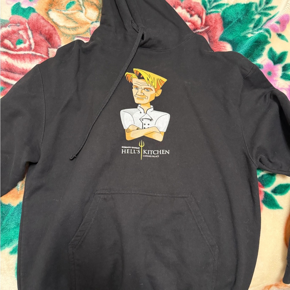 Black Graphic Hoodie - Chef Logo